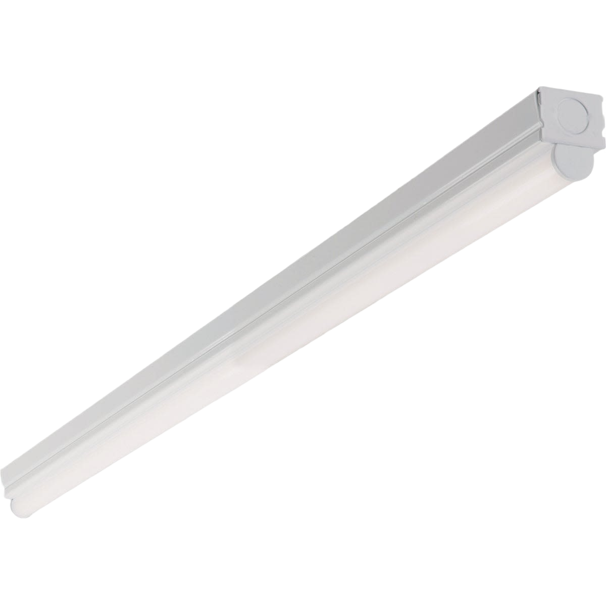 White commercial LED strip light fixture with sleek design for Energy and Lighting & Ceiling Fans collections under $100