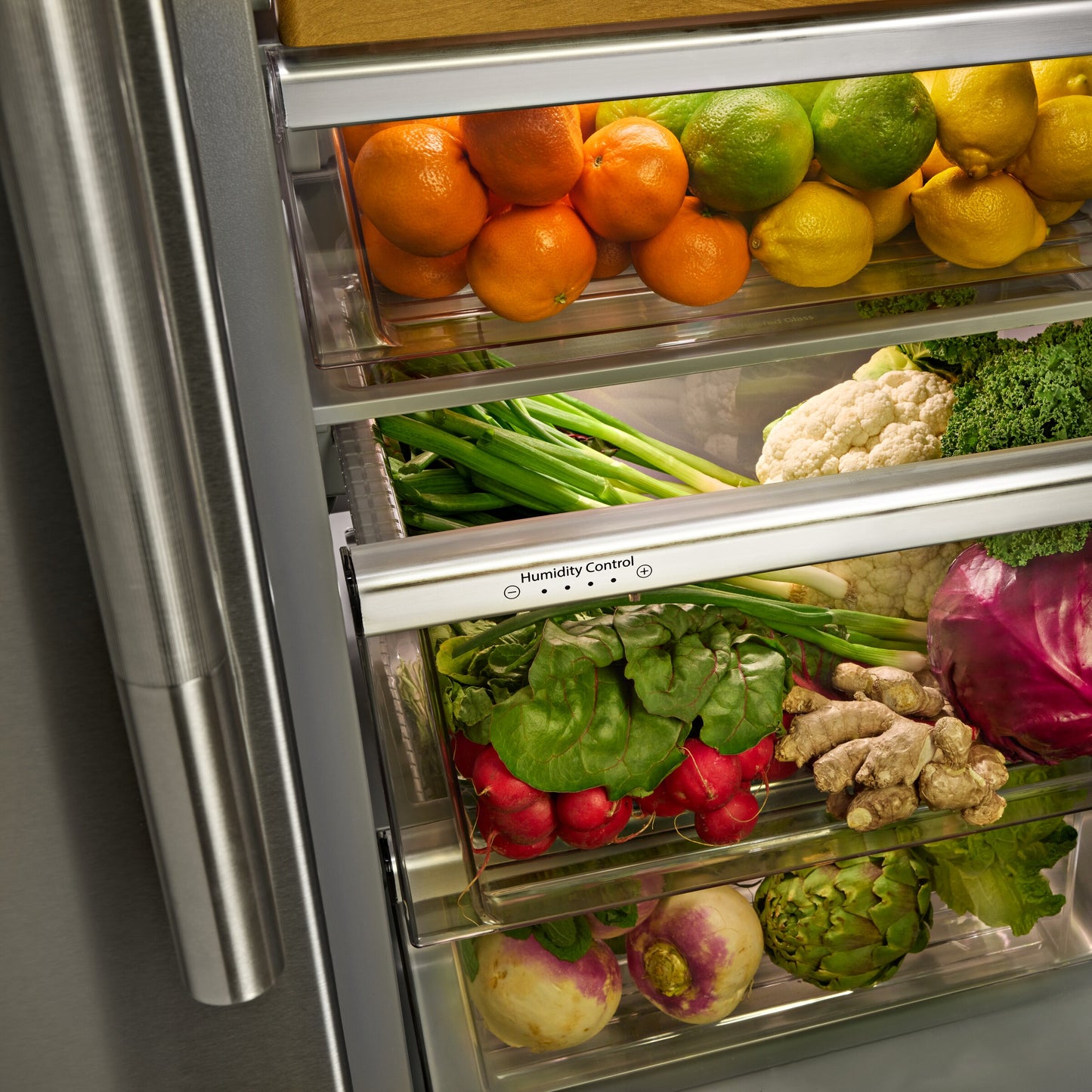 28.7 Cu. Ft. Side-by-Side Refrigerator with Panoramic LED Lighting