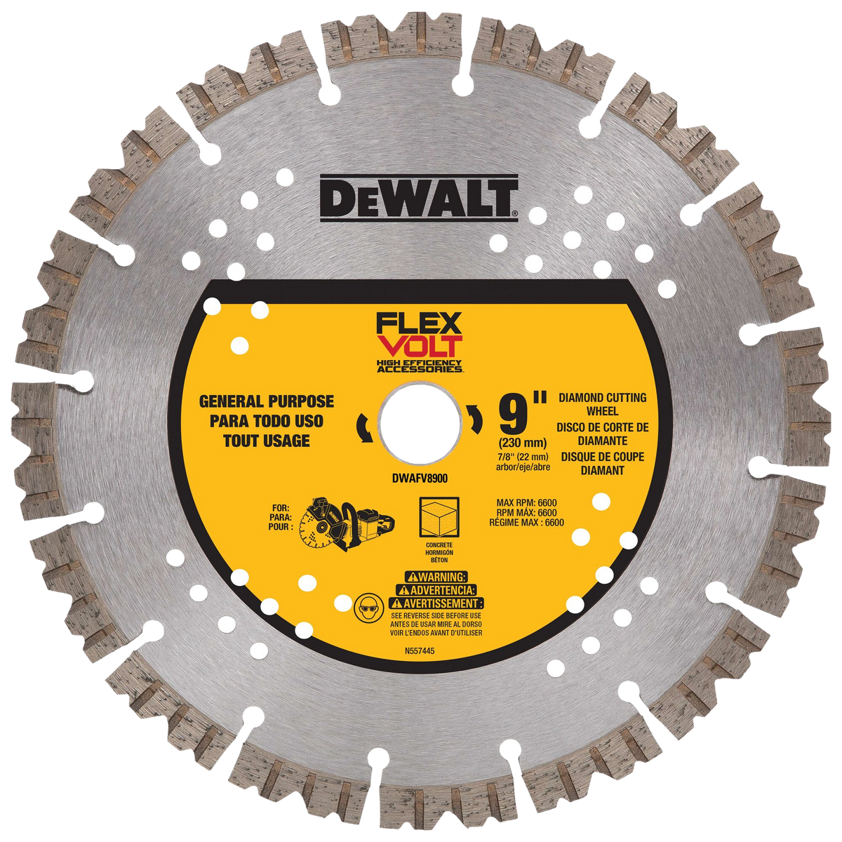 DEWALT 9" FLEXVOLT® Diamond Cutting Wheel