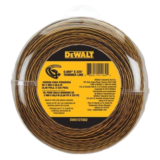 DEWALT nylon trimmer line spool for efficient cutting in home improvement and tool accessories under $50 collection