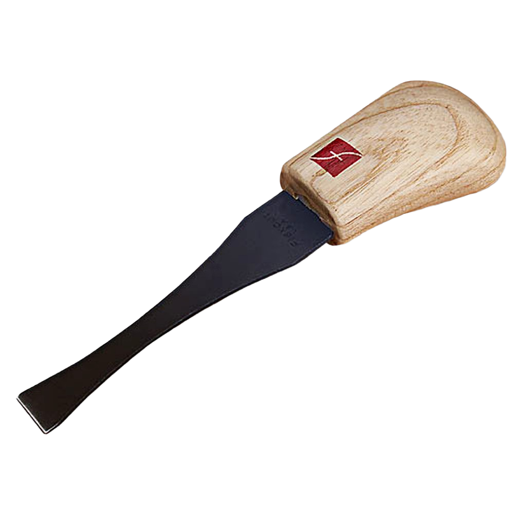 Palm chisel with wooden handle and dark steel blade for detailed woodworking in carving and home improvement tools collections under $50