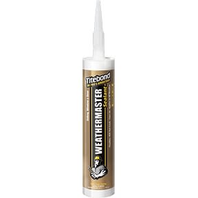 Beige weather-resistant sealant tube for home improvement and outdoor repair tasks