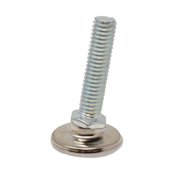 Metal swivel leveler with threaded bolt and round base for furniture from Hardware and Furniture Accessories collections