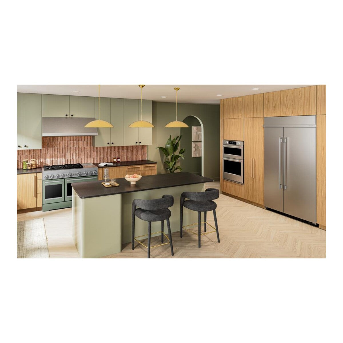 48-Inch 6 Burner Commercial-Style Dual Fuel Range with Griddle