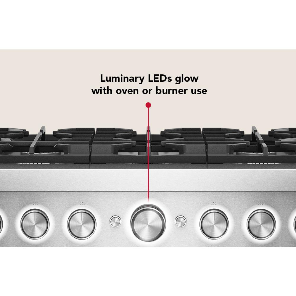 36-Inch 6 Burner Commercial-Style Dual Fuel Range with No Preheat Air Fry Mode