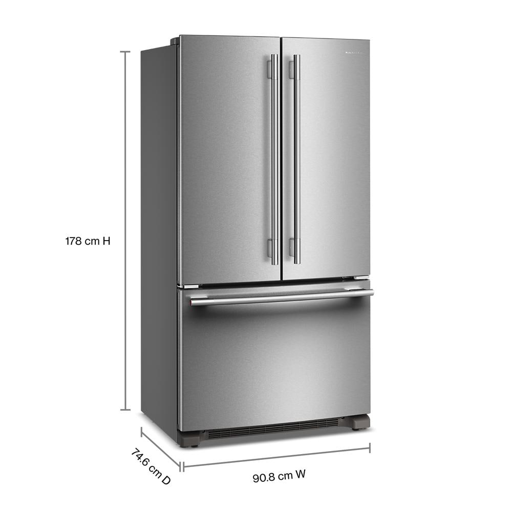 20 Cu. Ft. 36-Inch Counter-Depth French Door Refrigerator with Internal Water Dispenser in PrintShield® Stainless Steel