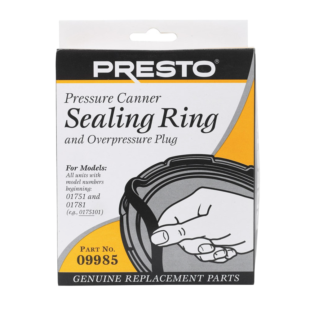 Presto pressure canner sealing ring and overpressure plug replacement part in kitchenware collections under $50.