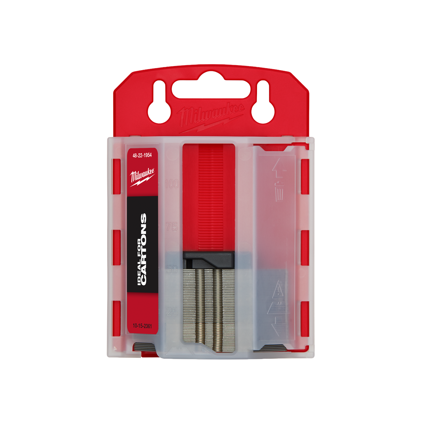 Milwaukee 50 PC Carton Utility Knife Blades w/ Dispenser