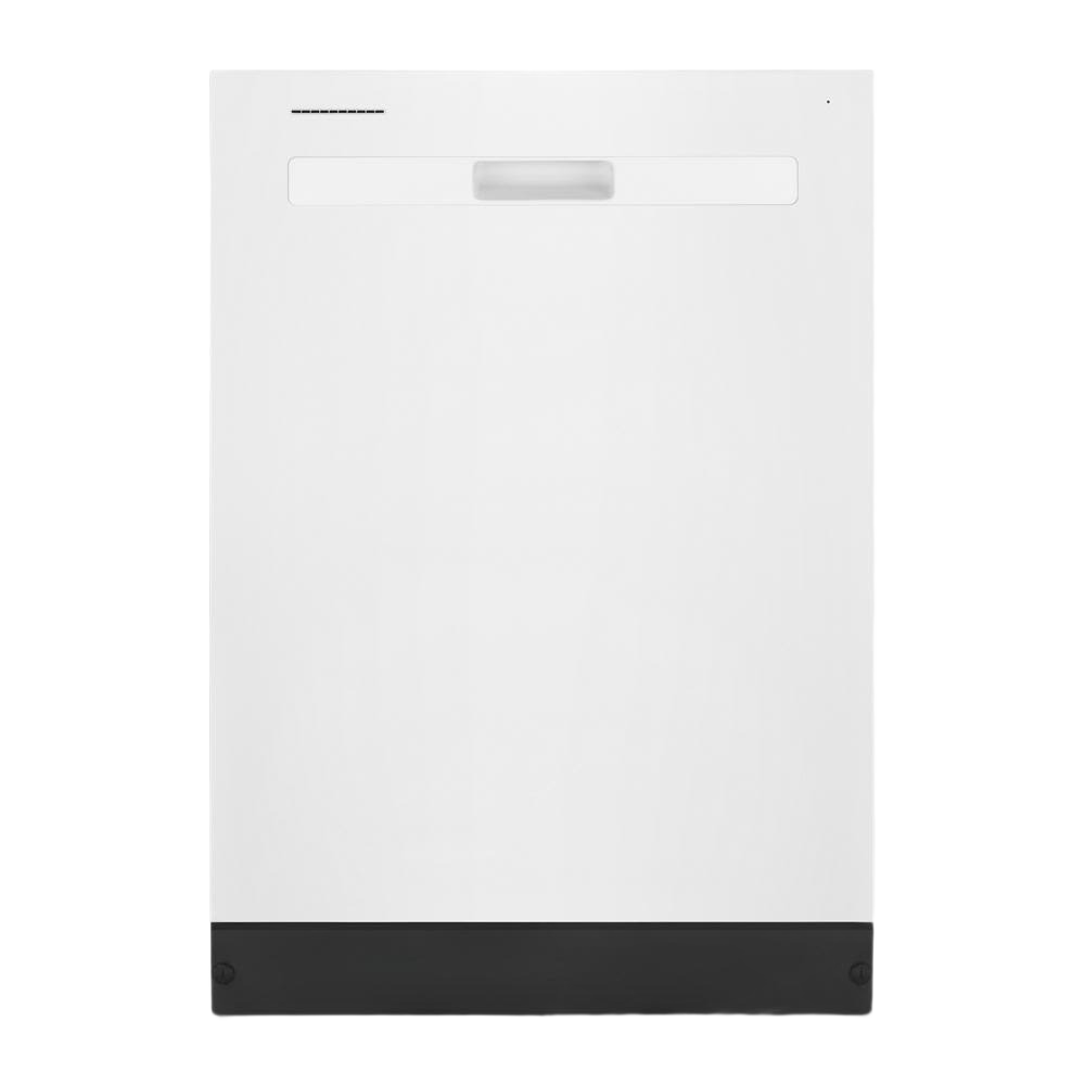 White freestanding dishwasher with discreet control panel from dishwashers and kitchenware appliances collection