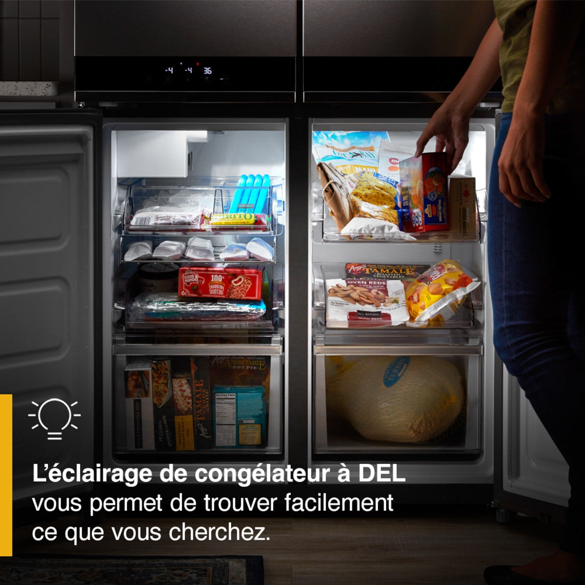 36-inch Wide Counter Depth 4 Door Refrigerator - 19.4 cu. ft.