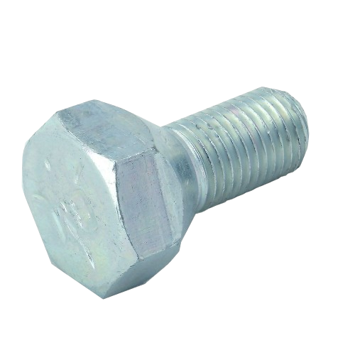 Hex head metal wheel bolt with threaded shaft for John Deere machinery in parts and lubricants collection
