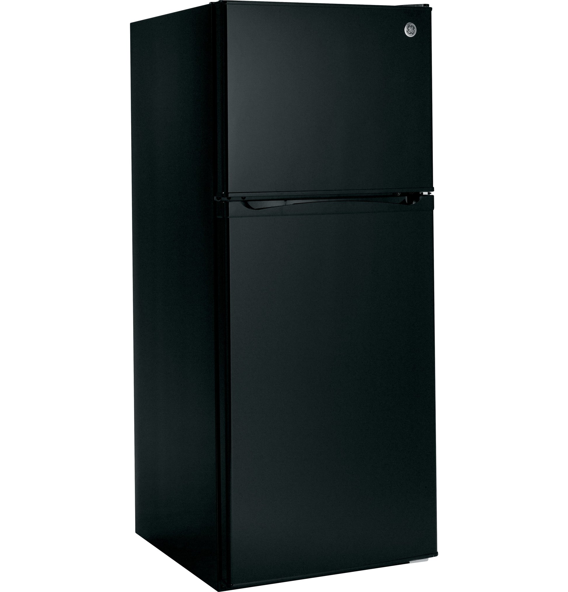 Black top-freezer refrigerator featuring a clean design from Refrigerators and Kitchen & Kitchenware collections