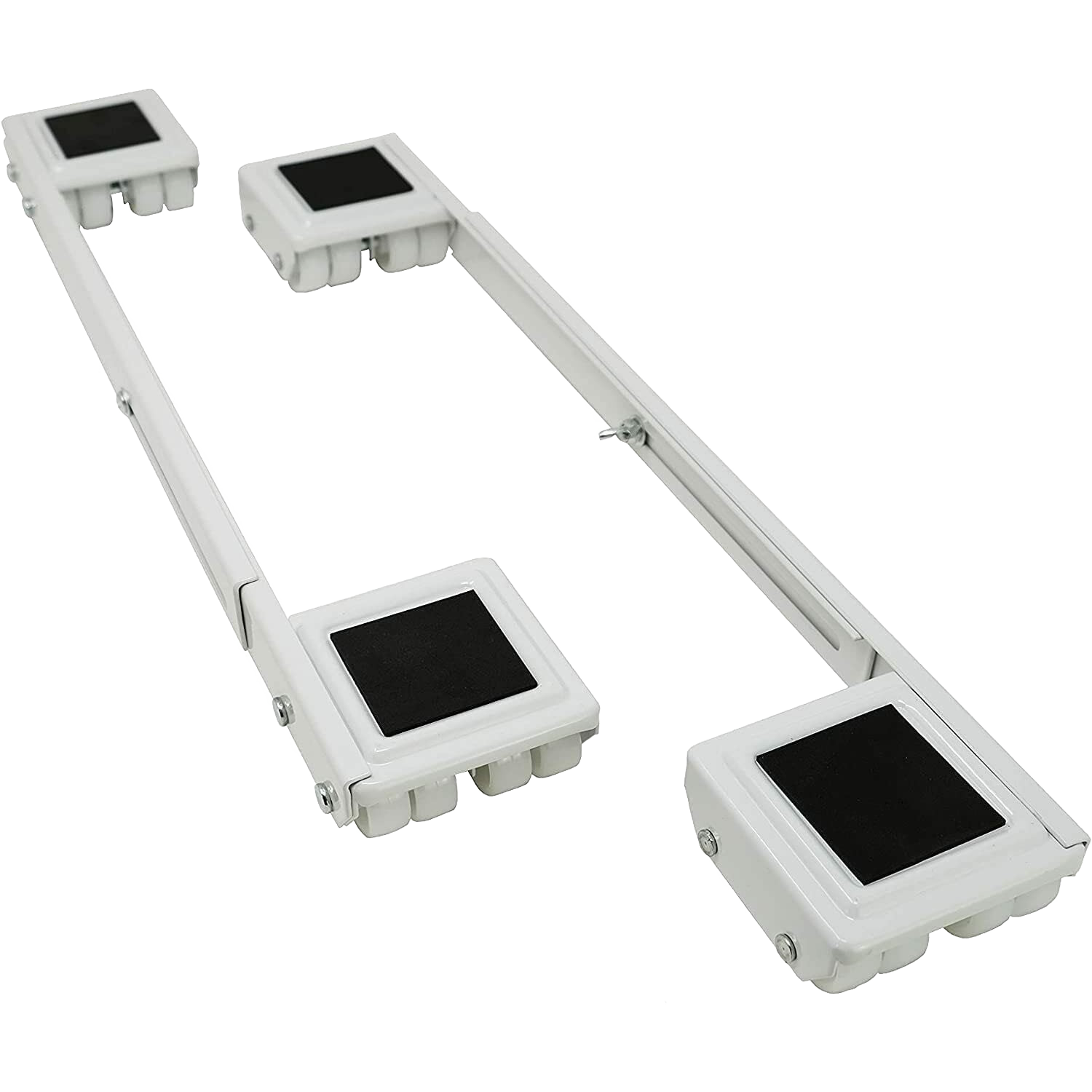White steel furniture rollers with black rubber pads for moving heavy appliances in Hardware and Furniture Accessories collections