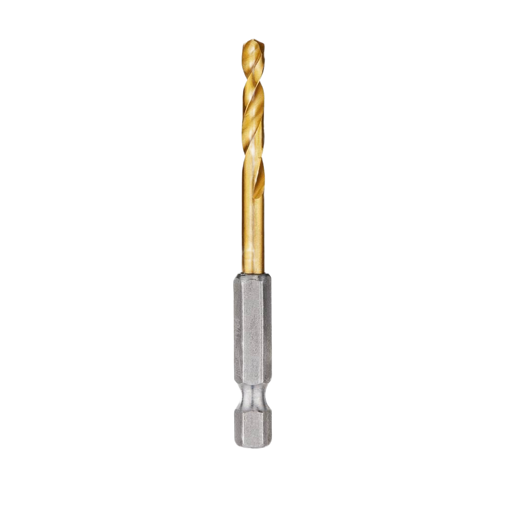Titanium 11/64-inch drill bit with QUAD EDGE™ tip for precise drilling in power tool accessories and home improvement collections