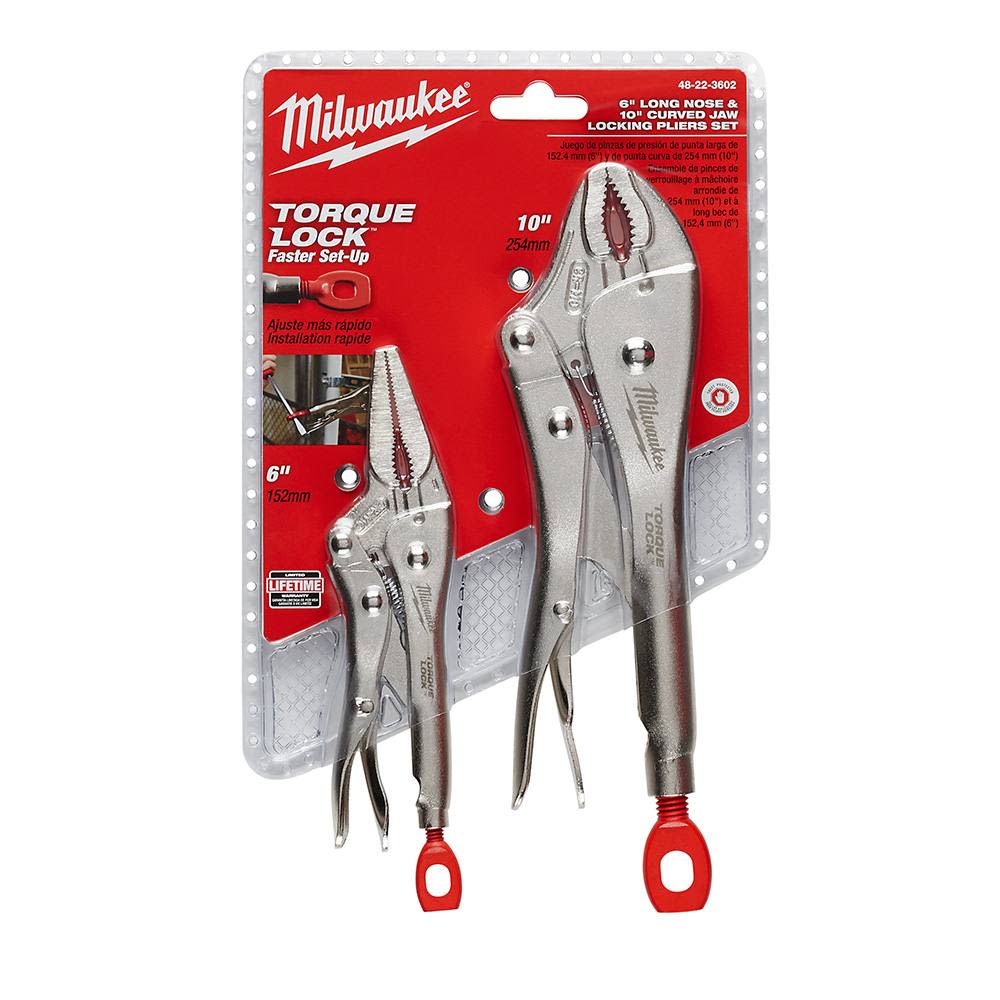 Milwaukee 2 PC Locking Pliers Set