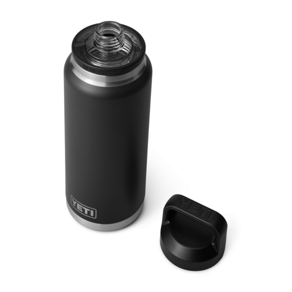 Matte black stainless steel insulated 36 oz bottle with removable chug cap from Drinkware and Kitchen & Kitchenware under $100