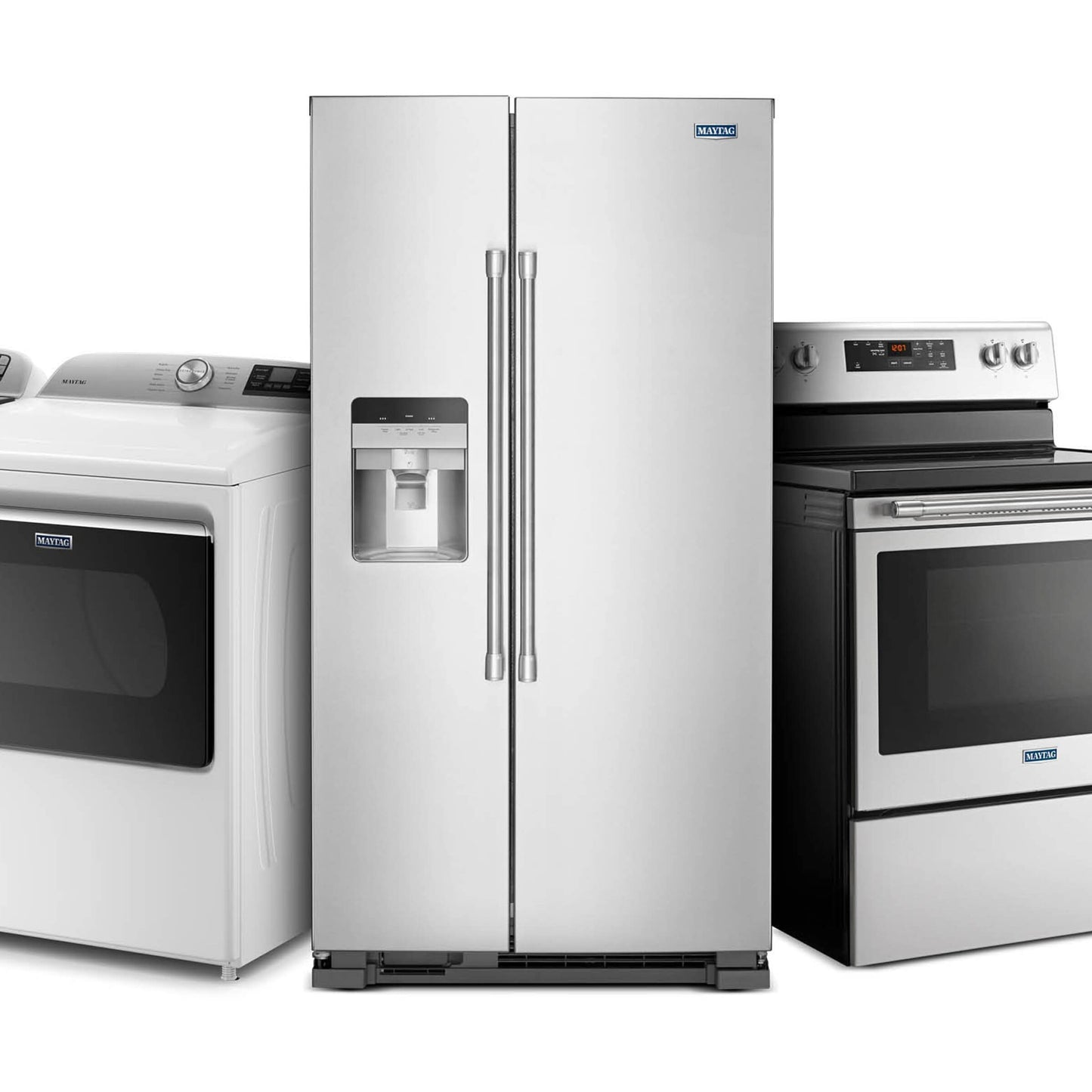 36-Inch Wide Side-by-Side Refrigerator with Exterior Ice and Water Dispenser - 25 Cu. Ft.