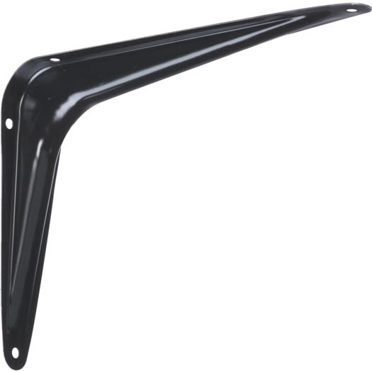 Black steel shelf bracket with girder design for durable support in shelving brackets and home improvement tools under $50 collection