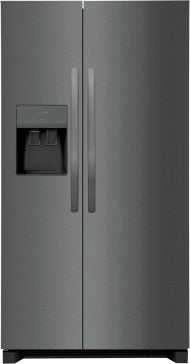 Steel finish side-by-side refrigerator with water and ice dispenser from refrigerators and kitchen appliances collection