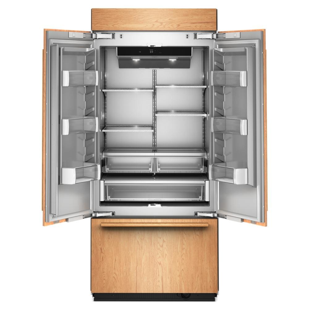 20.8 Cu. Ft. 36" Built-In Panel-Ready French Door Bottom Mount Refrigerator with Platinum Interior
