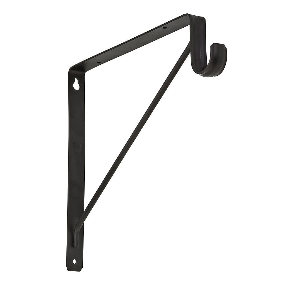 Oil rubbed bronze shelf and rod bracket designed for closet organization and storage solutions under $50 collections
