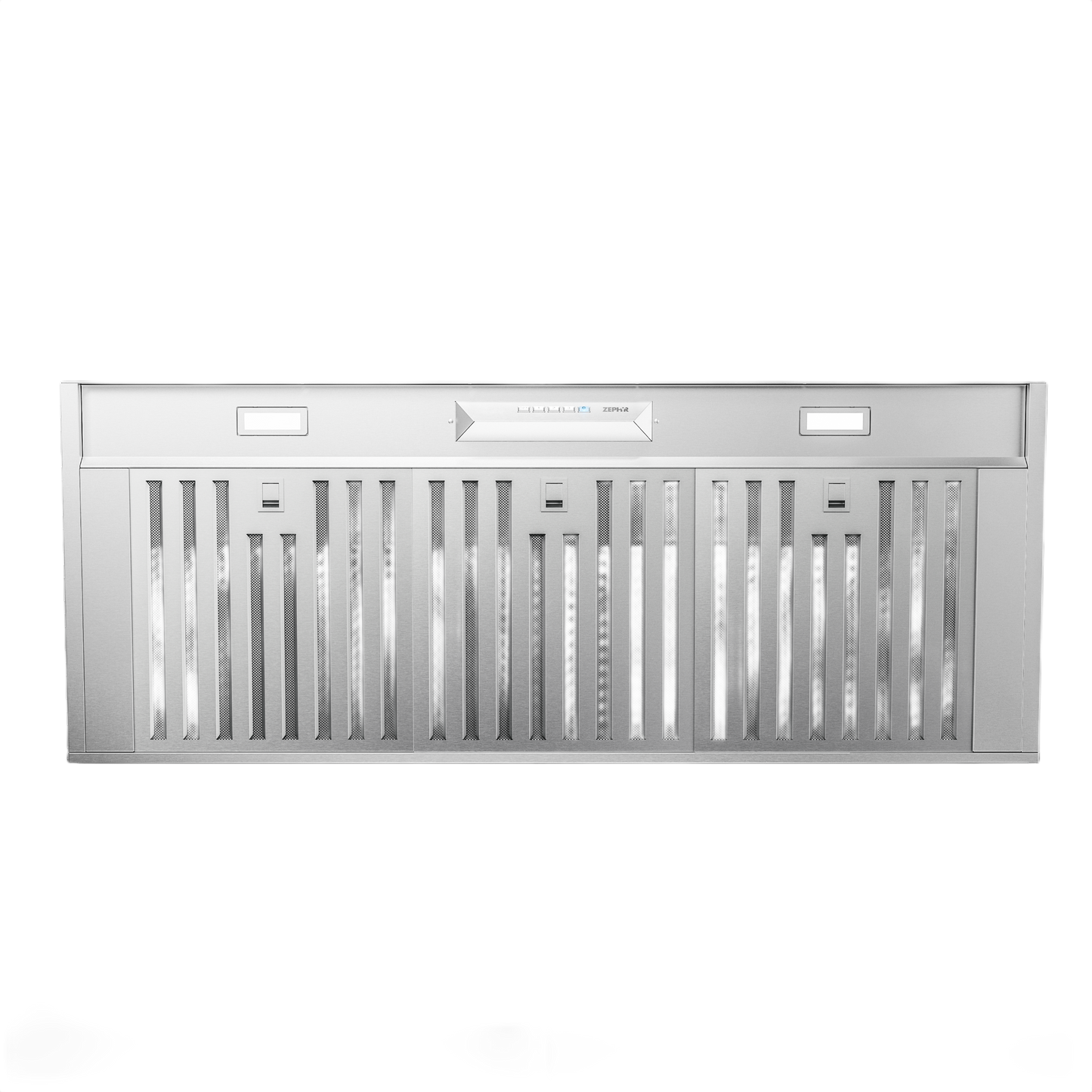 stainless steel insert range hood with LED lights for kitchen and home improvement appliances