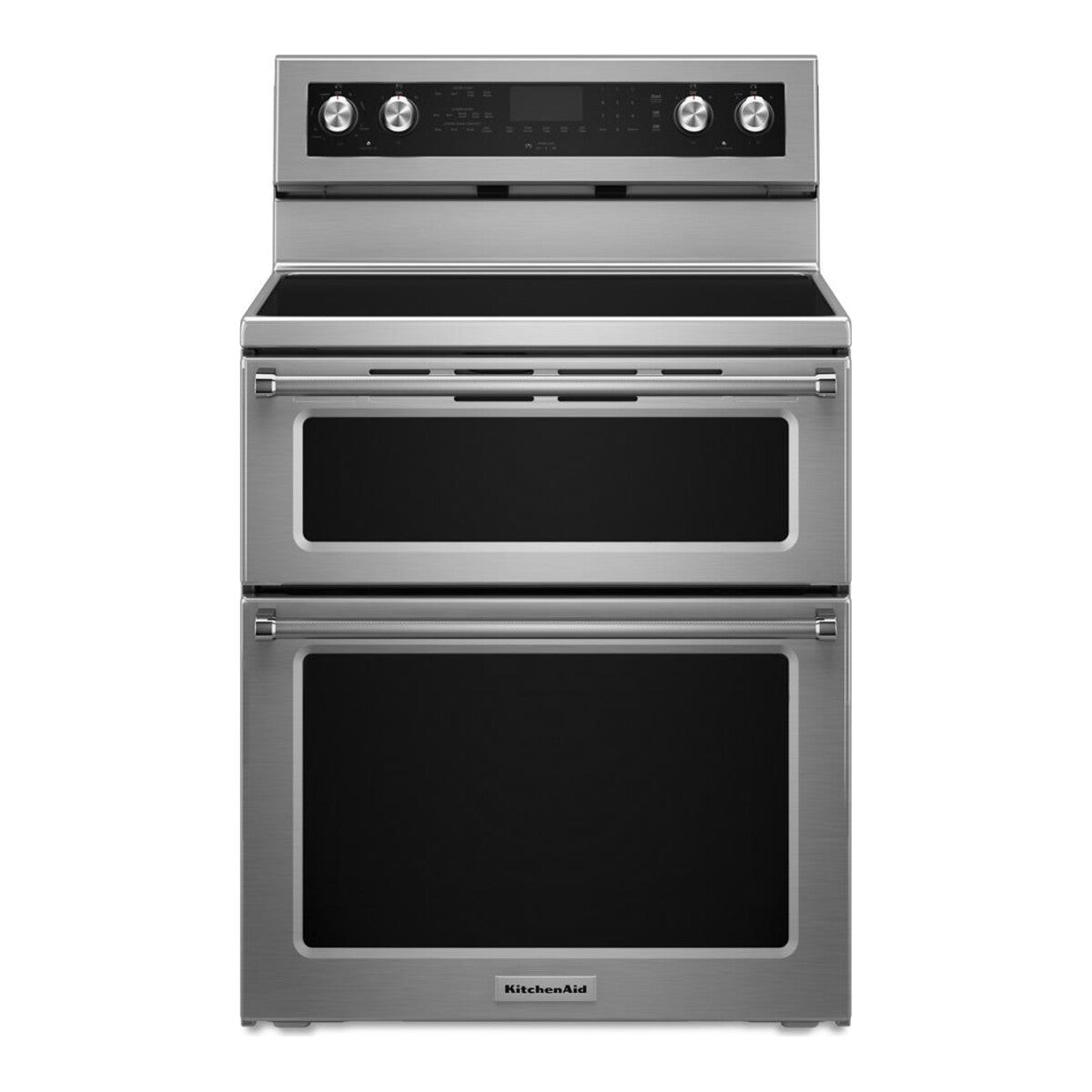 30-Inch 5 Burner Electric Double Oven Convection Range