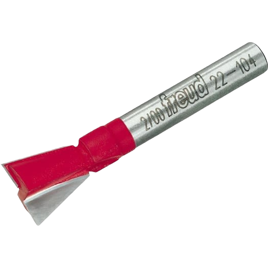 Carbide tipped dovetail bit with red coating for woodworking in power tool accessories and home improvement tools under $50