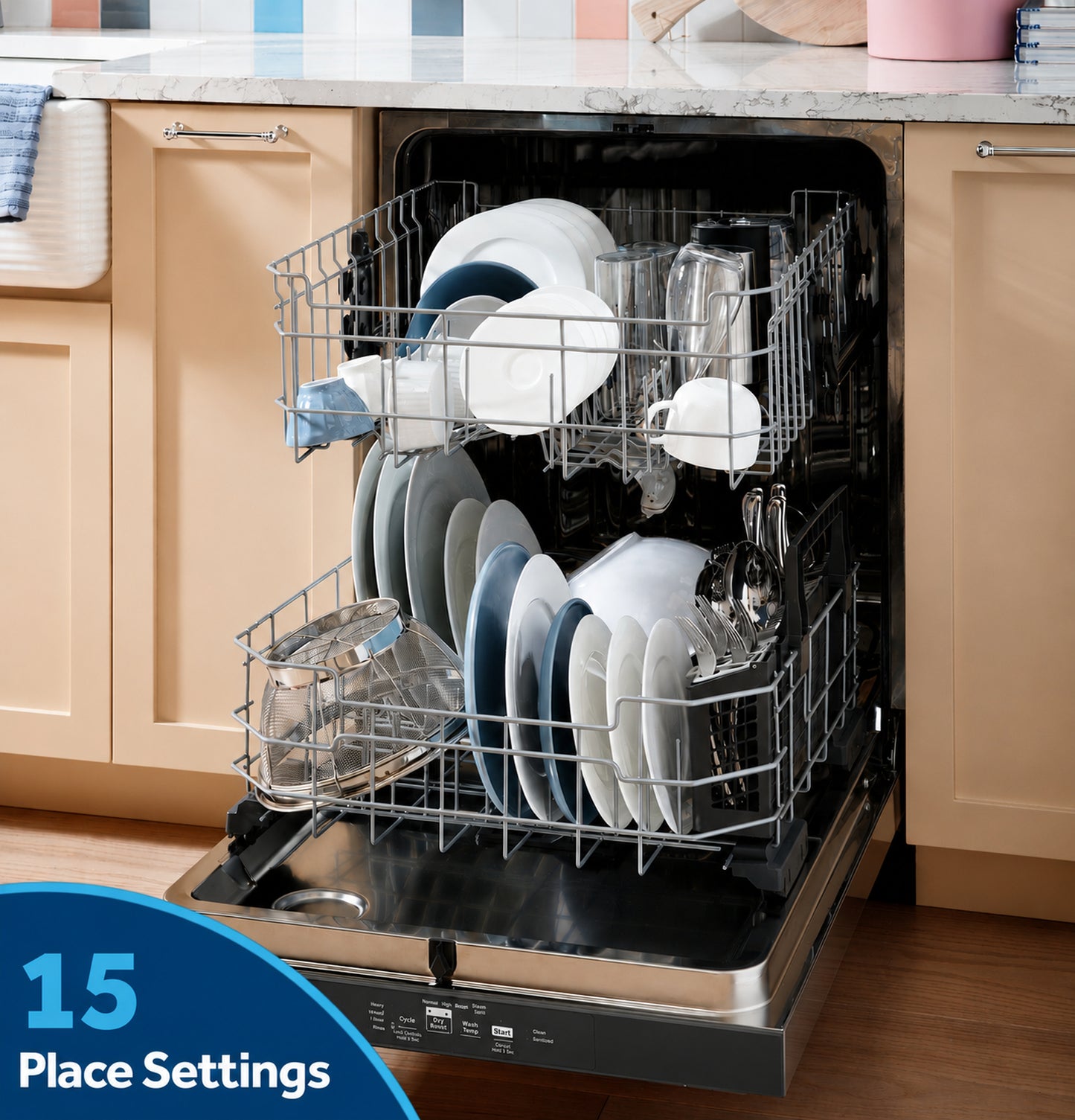 GE® ENERGY STAR® Top Control with Stainless Steel Interior Dishwasher with Sanitize Cycle & Dry Boost