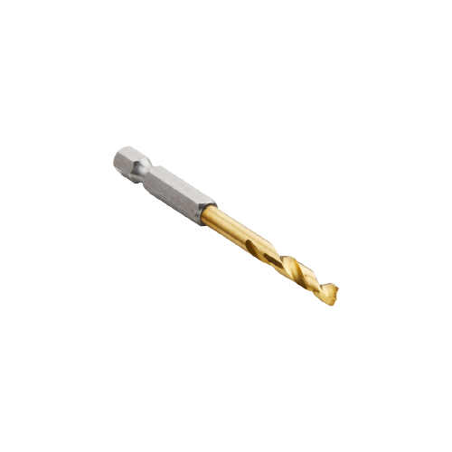 3/16 inch titanium-coated drill bit with hex shank for durability in power tool accessories and home improvement projects