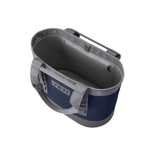 Deep navy and gray durable carryall bag with reinforced handles designed for rugged use in accessories and bags collections