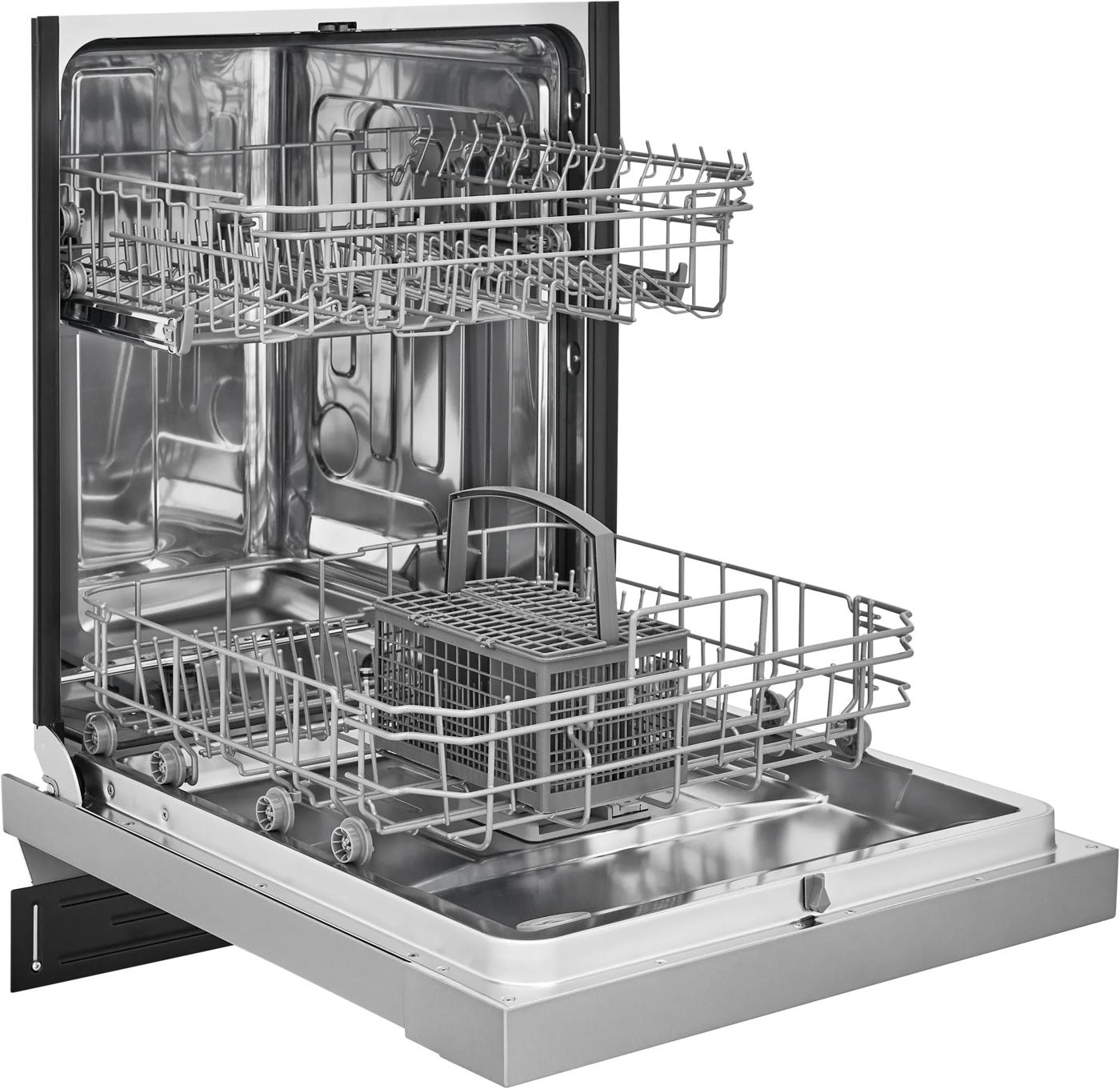 Open dishwasher with stainless steel interior and dual rack system from Dishwashers and Kitchen & Kitchenware collection