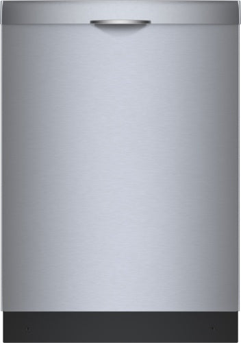 Built-in stainless steel dishwasher with anti-fingerprint finish designed for modern kitchens in the Bosch appliance collection