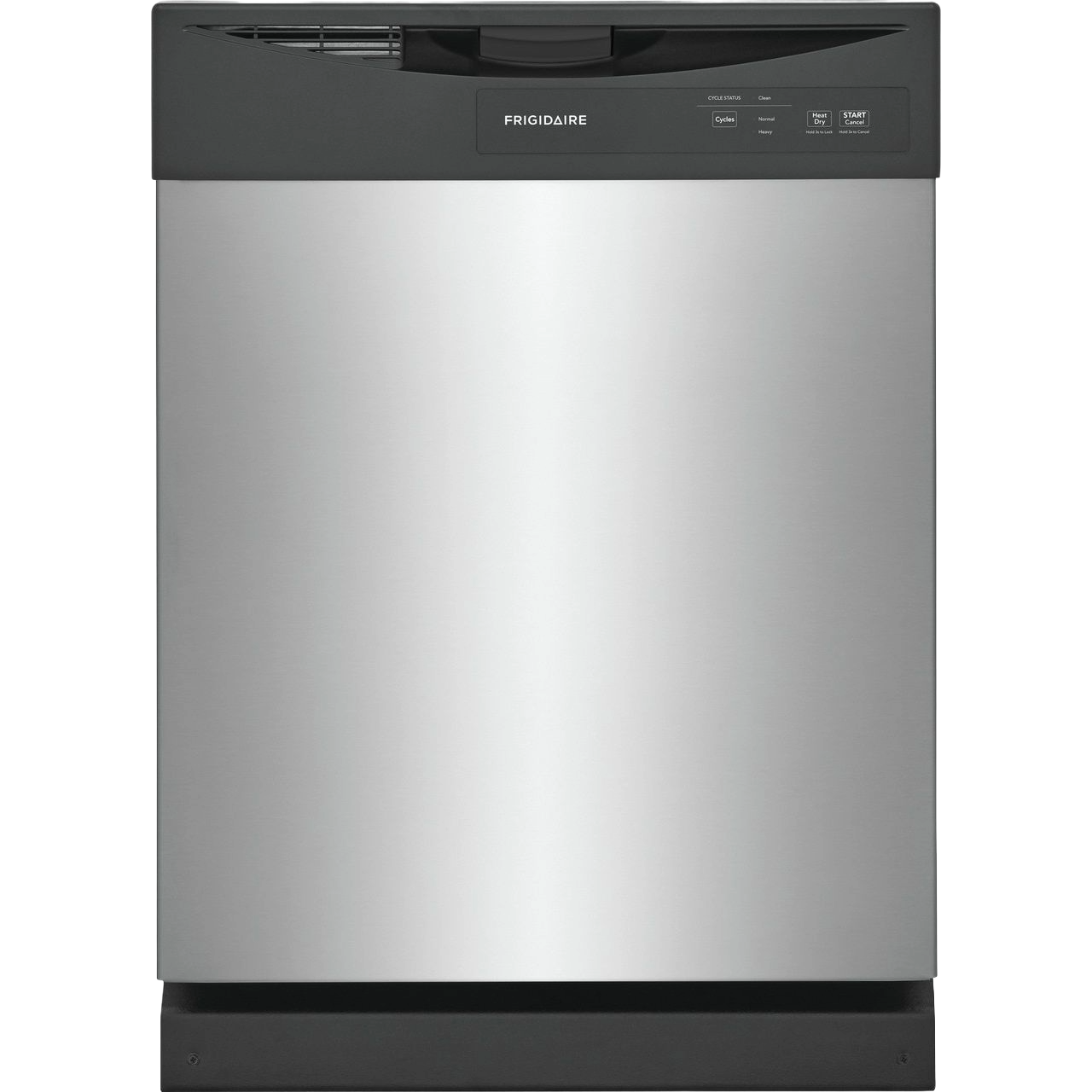 Stainless steel 24-inch built-in dishwasher with digital controls for kitchen and home appliance upgrades