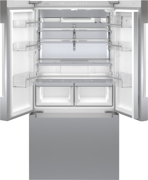 800 Series, French Door Bottom Mount Refrigerator, 36'', Stainless Steel