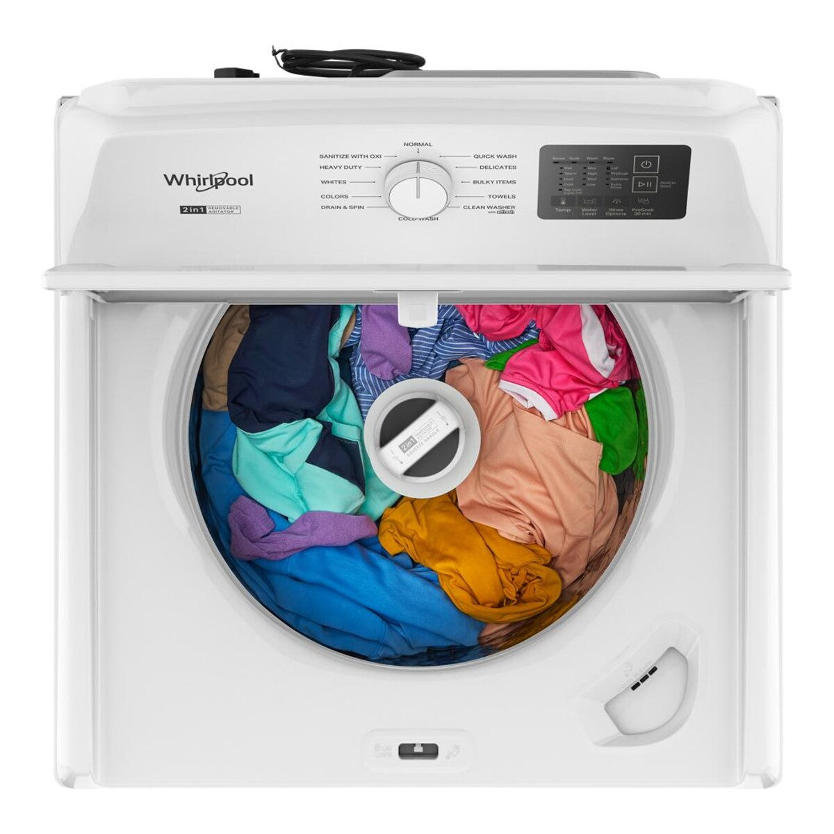 4.2 - 4.3 Cu. Ft. Whirlpool® Top Load Washer with 2-in-1 Removable Agitator