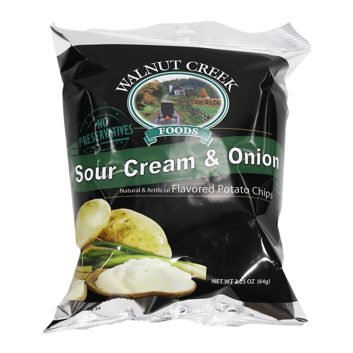 Bag of Walnut Creek sour cream and onion flavored potato chips in Chips & Snacks and Food & Beverage collections under $50