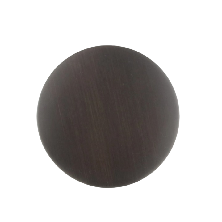 Matte black round pop-up stopper top for sink drain replacement in home improvement and plumbing tools.
