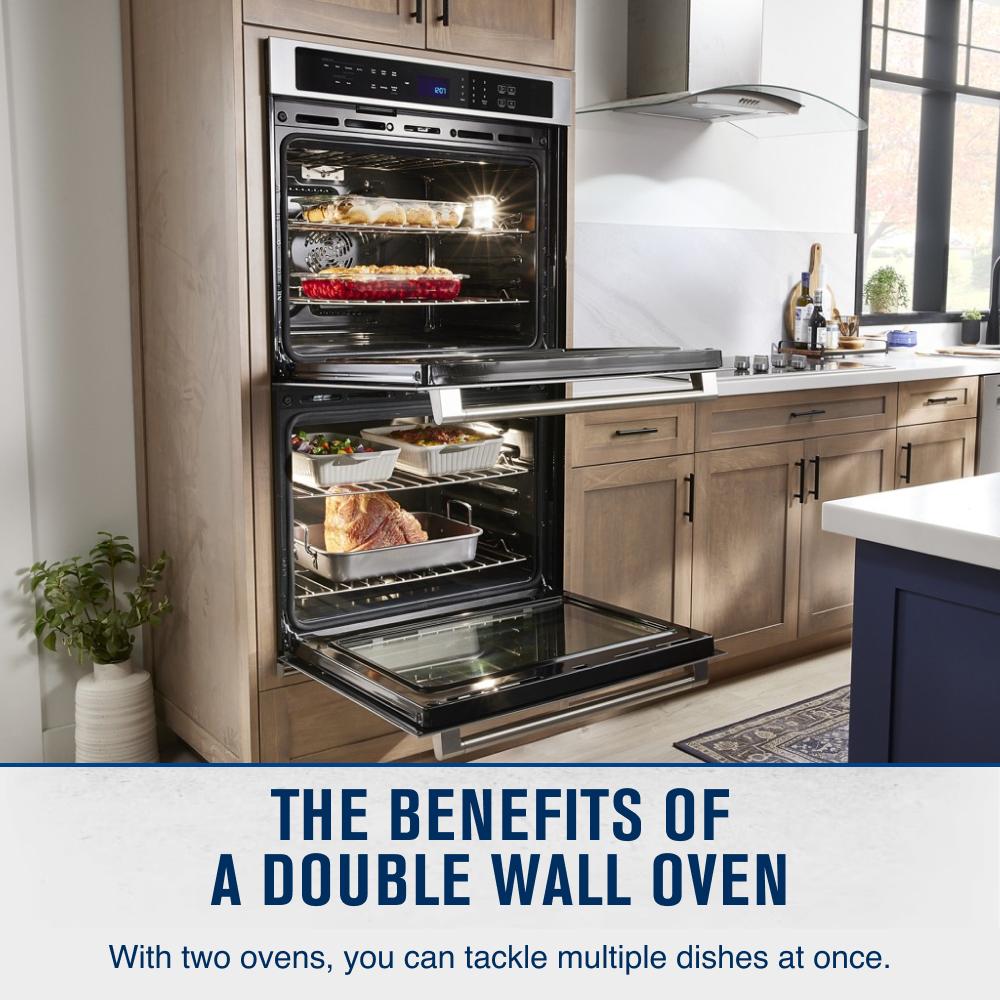 30-inch Double Wall Oven with Air Fry and Basket - 10 cu. ft.