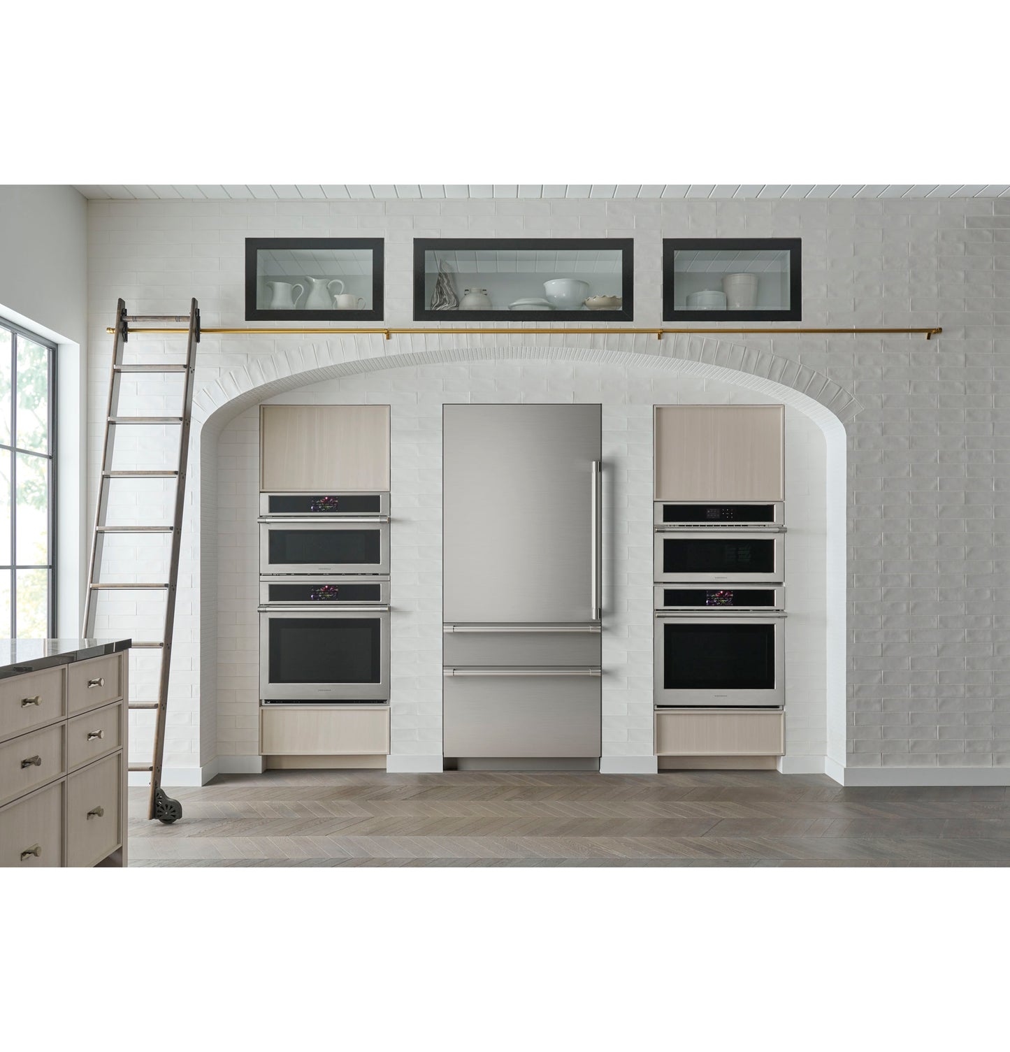 Monogram 36" Panel-Ready Integrated Bottom-Freezer Refrigerator- Left Hinge