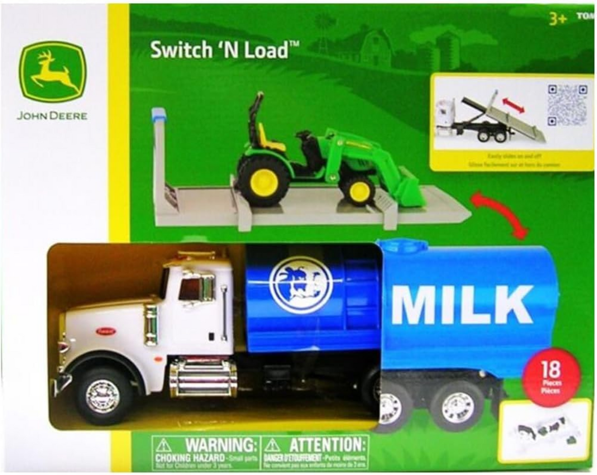Tomy John Deere Switch N Load 18-Piece Playset, 1/32 Scale
