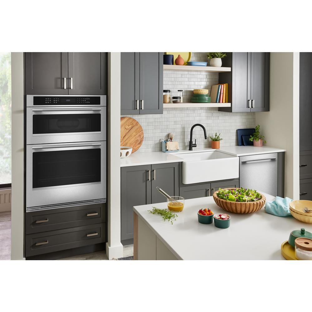 30-inch Electric Combo Wall Oven with No Preheat Air Fry Mode - PrintShield™ Finish