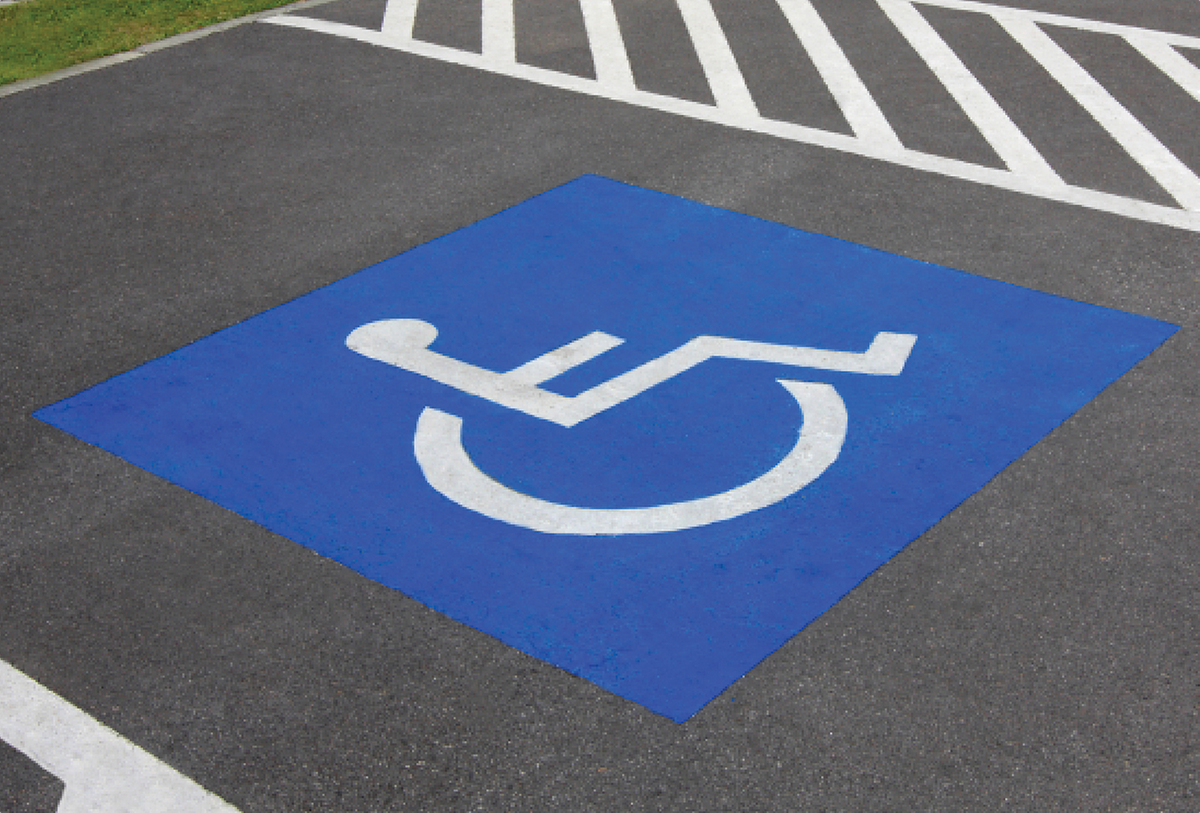 Hillman Handicapped Parking Symbol Stencil (30" x 36")