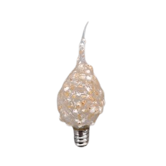 Decorative bulb with textured surface and small embedded details for unique ambient lighting decor