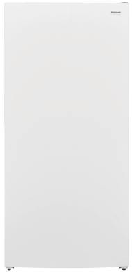 Tall white upright freezer with a minimalist front design and discreet controls, ideal for Freezers & Ice Makers and Kitchen & Kitchenware collections.
