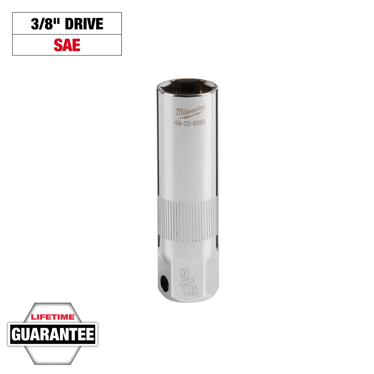 Milwaukee 3/8" Drive 9/16" Spark Plug Socket