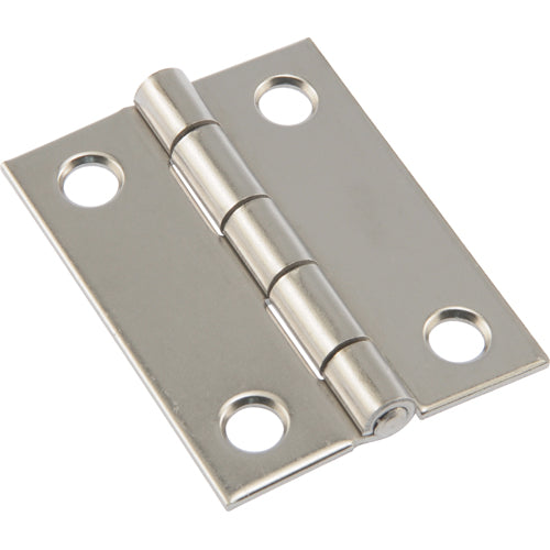 Stainless steel narrow hinge with fixed pin for light-duty home improvement and hardware applications under $50