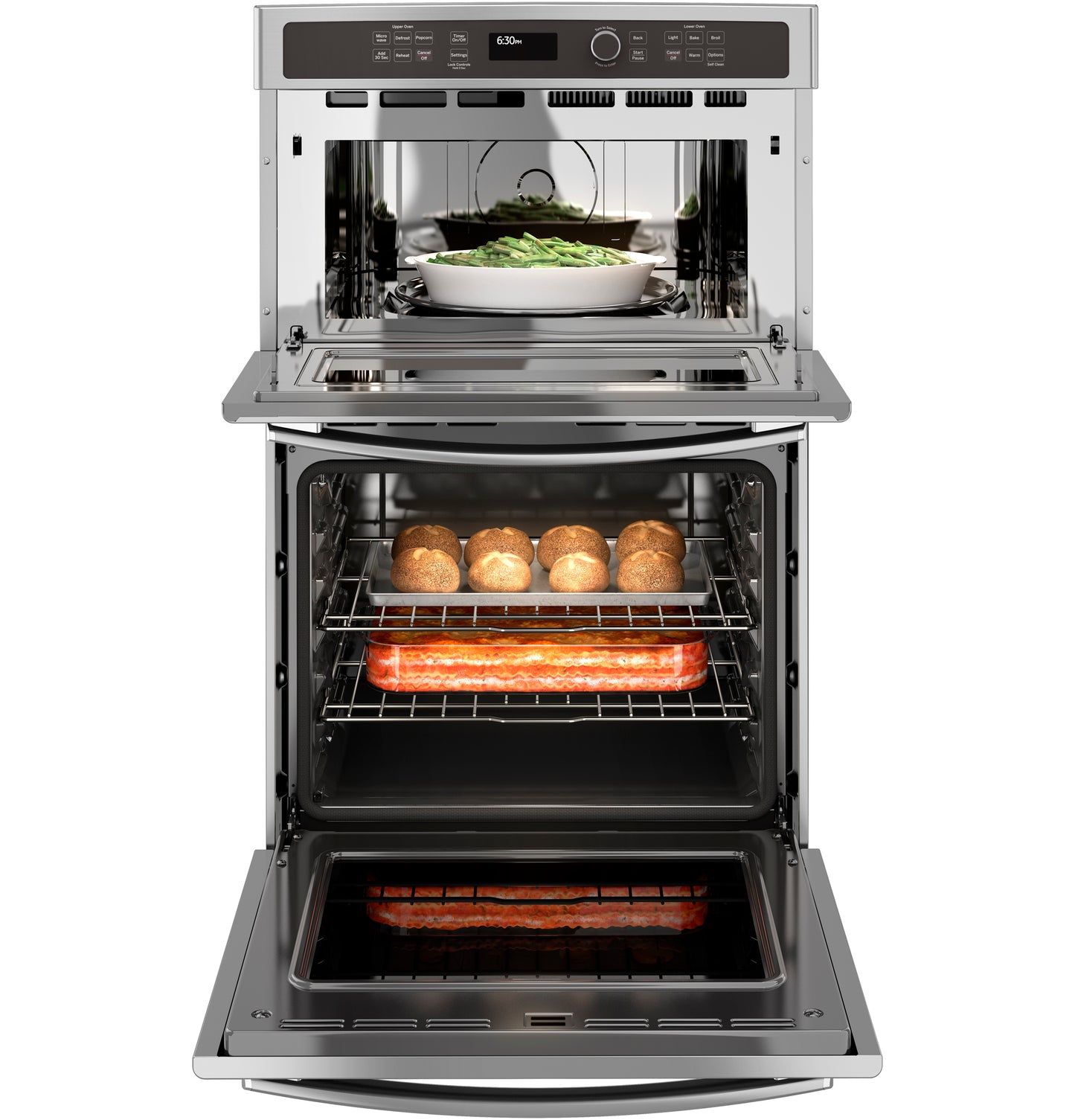 GE® 27" Built-In Combination Microwave/Thermal Wall Oven