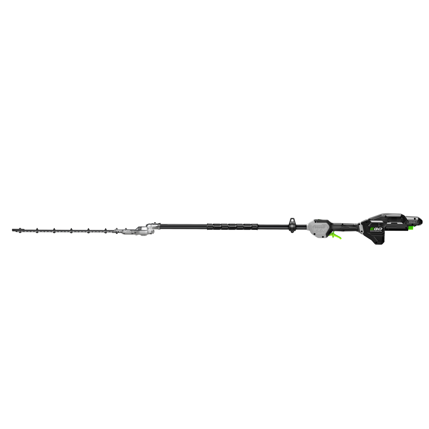 Black and green extended pole hedge trimmer with 21-inch blade for efficient landscaping and home improvement tasks