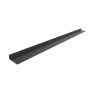 Black flush mount deflector vent strip for microwave drawer installation in kitchen appliance repair parts